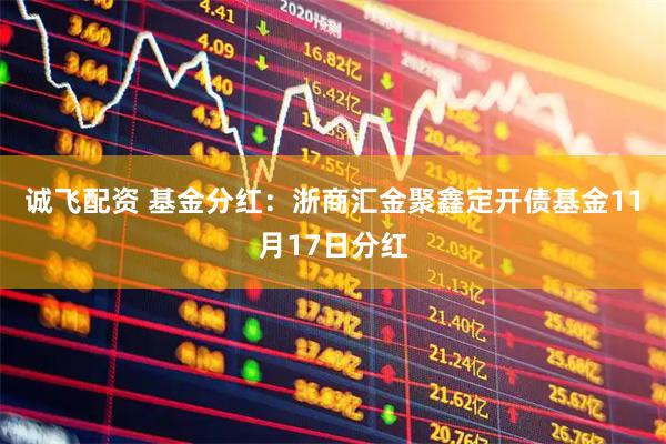 诚飞配资 基金分红：浙商汇金聚鑫定开债基金11月17日分红