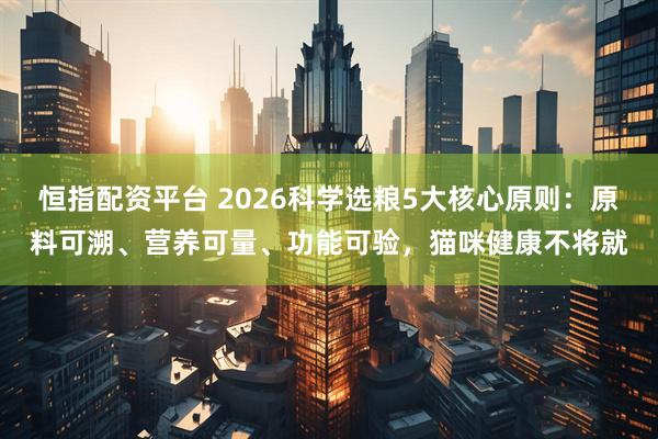 恒指配资平台 2026科学选粮5大核心原则：原料可溯、营养可量、功能可验，猫咪健康不将就