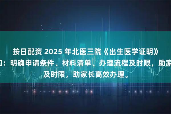 按日配资 2025 年北医三院《出生医学证明》线上办理须知：明确申请条件、材料清单、办理流程及时限，助家长高效办理。
